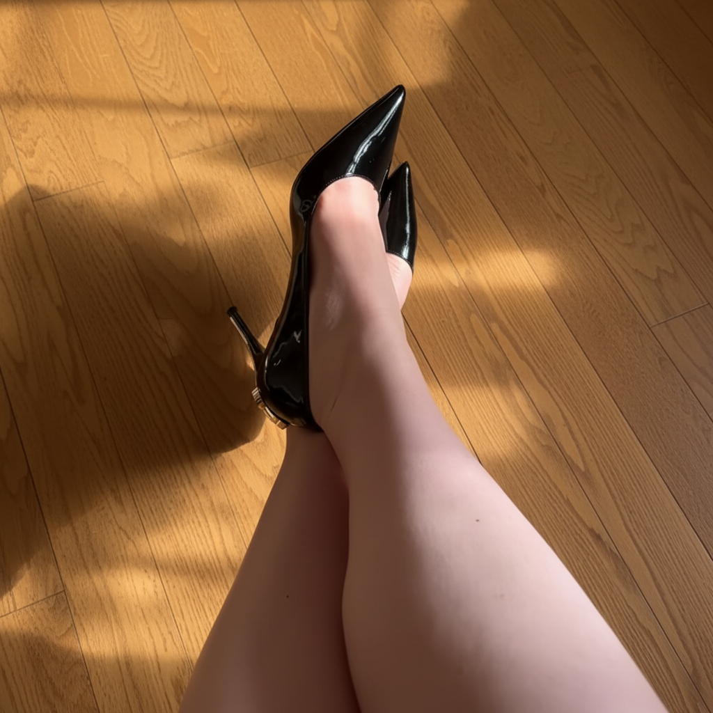 Metallic Dagger High Heels