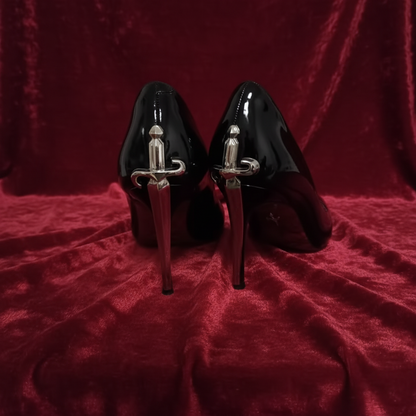 Metallic Dagger High Heels