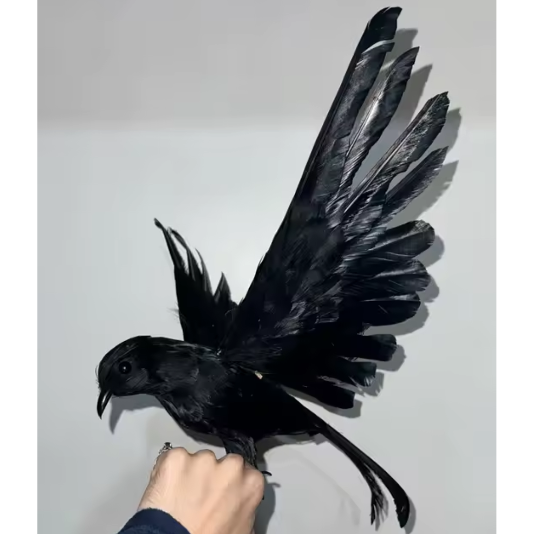 Artificial Crow Sculpture