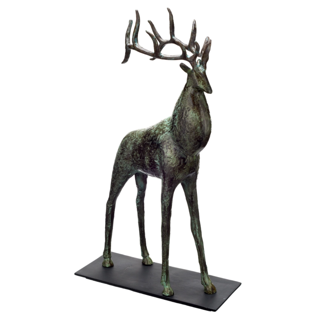 Large Deer Sculpture - Floral Fawna