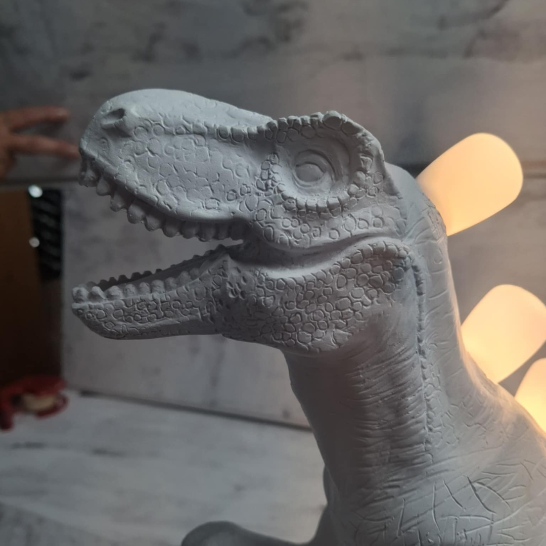Dinosaur Table Lamp - Floral Fawna