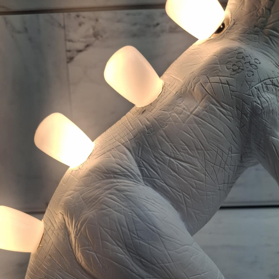 Dinosaur Table Lamp - Floral Fawna