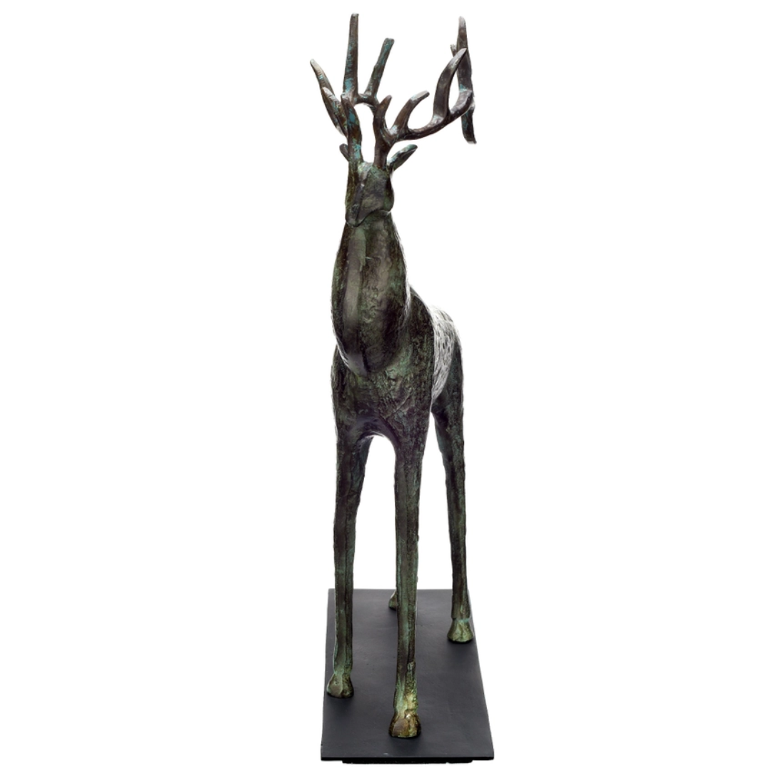 Large Deer Sculpture - Floral Fawna