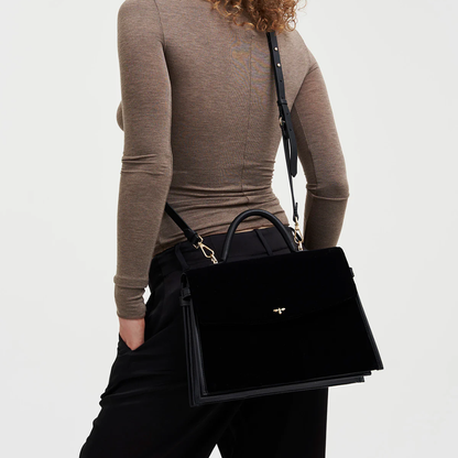 Black Bee Structured Tote Bag