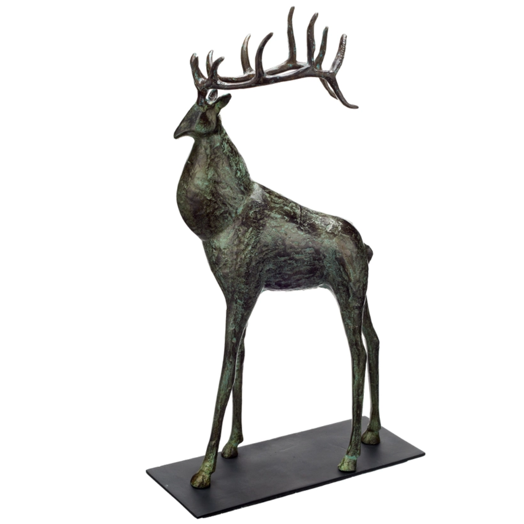 Large Deer Sculpture - Floral Fawna