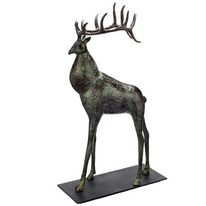 Large Deer Sculpture - Floral Fawna