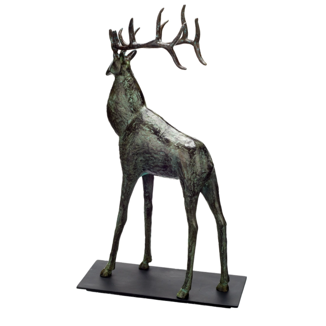 Large Deer Sculpture - Floral Fawna