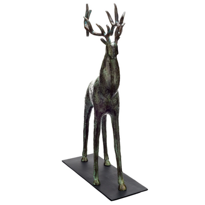 Large Deer Sculpture - Floral Fawna