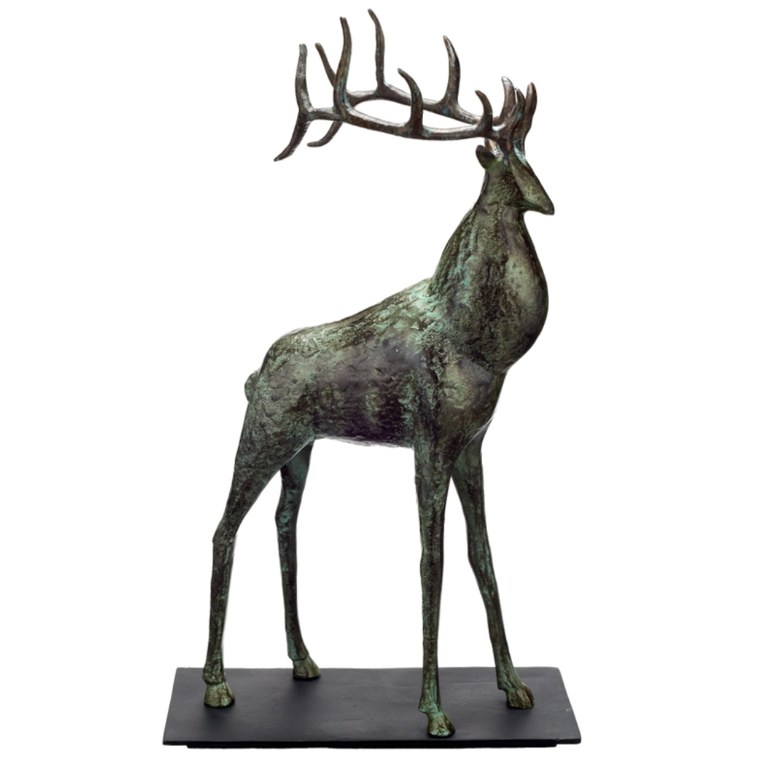 Large Deer Sculpture - Floral Fawna