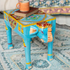Hand Painted Gaja Table - Floral Fawna