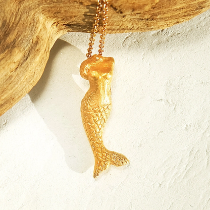 20 Karat Gold Mermaid Necklace - Floral Fawna