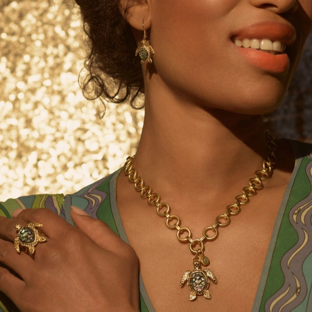 Turtle Round Chain Necklace