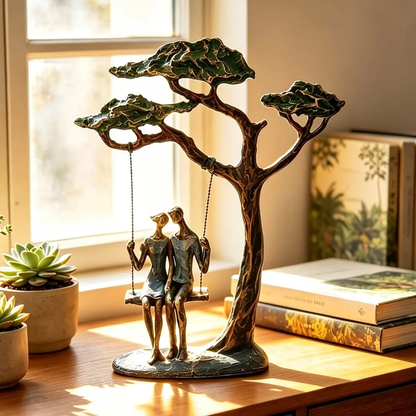 Couple On A Tree Swing Ornament