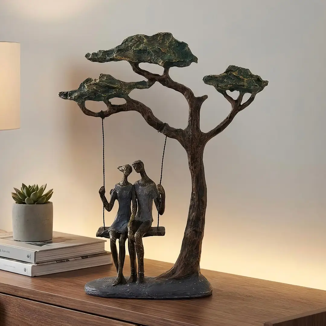 Couple On A Tree Swing Ornament
