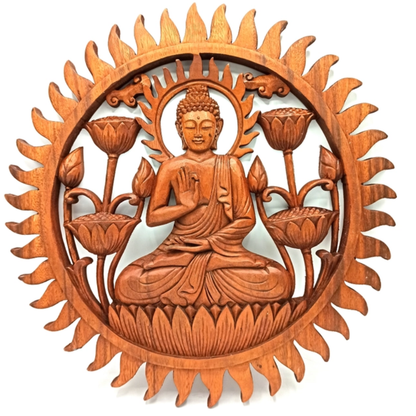 Buddha &amp; Lotus Panel