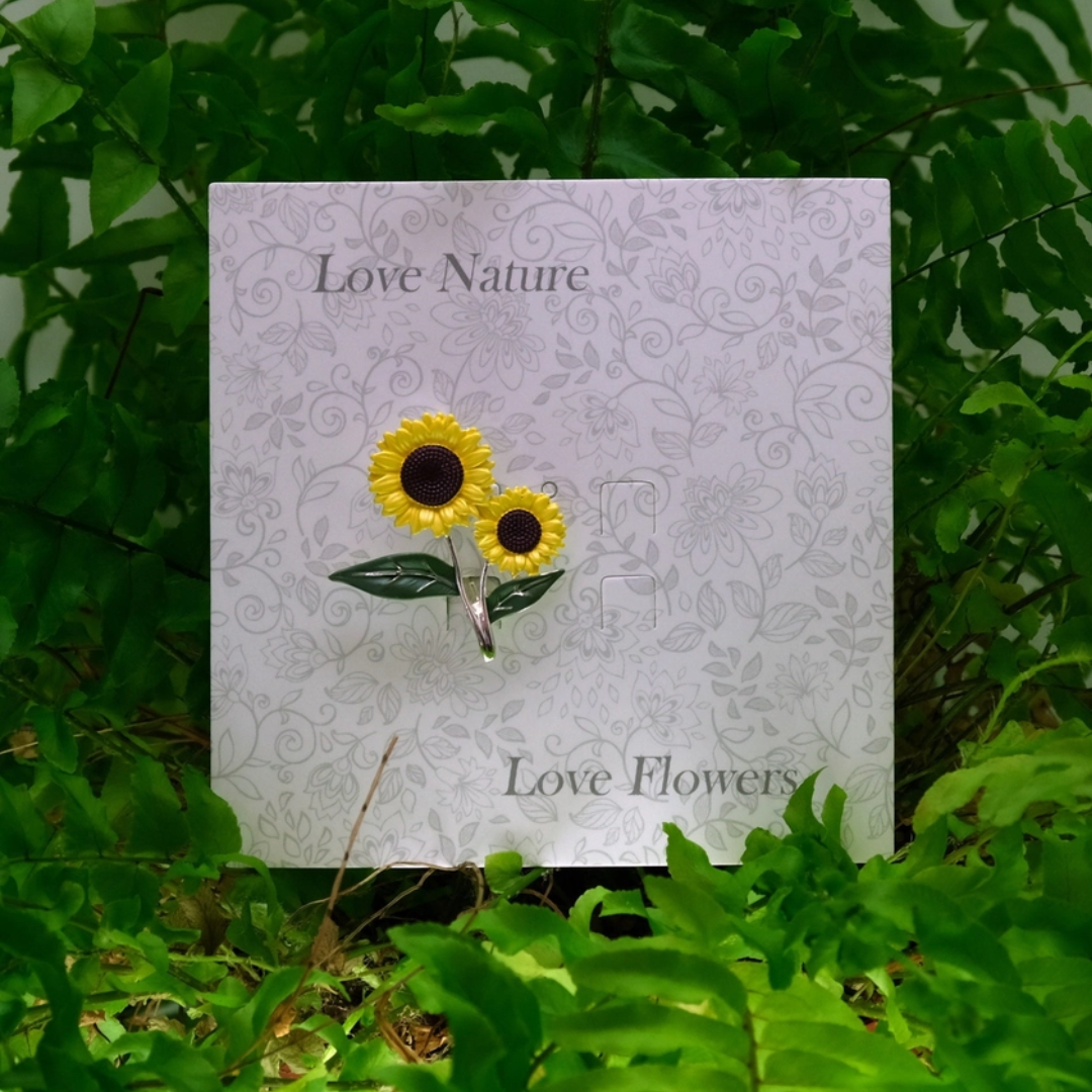 Sunflower Yellow Brooch