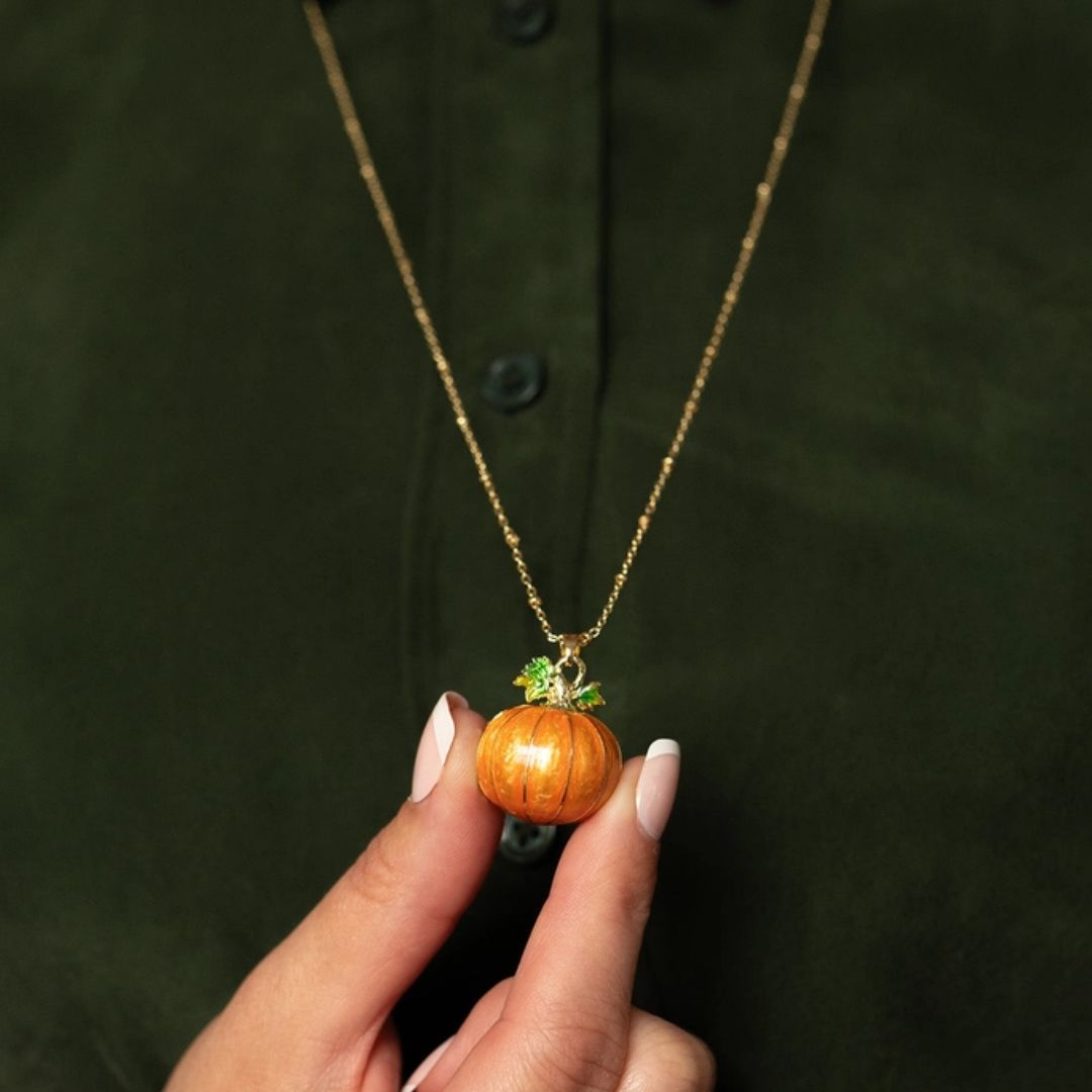 Hedgehog &amp; Pumpkin Locket