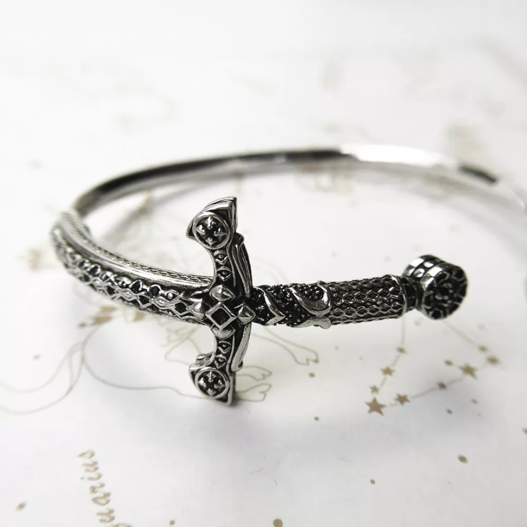 Medieval Sword Bracelet - Floral Fawna