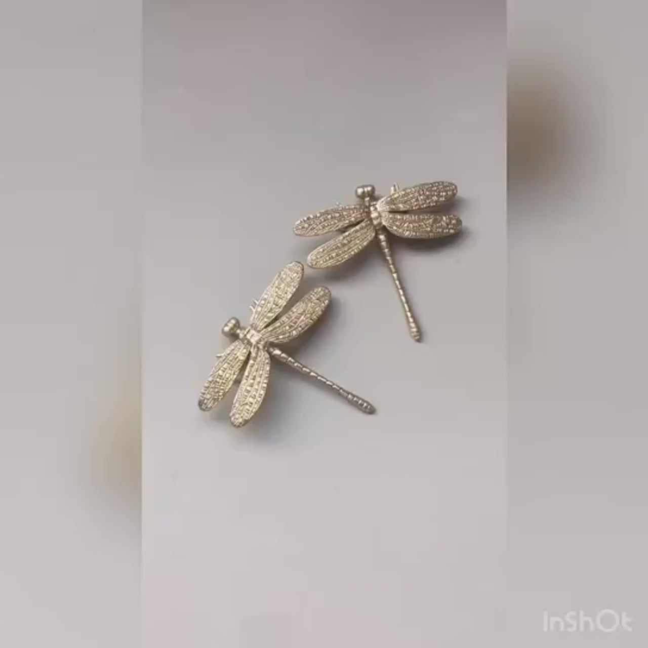 Dragonfly Brass Cabinet Handle