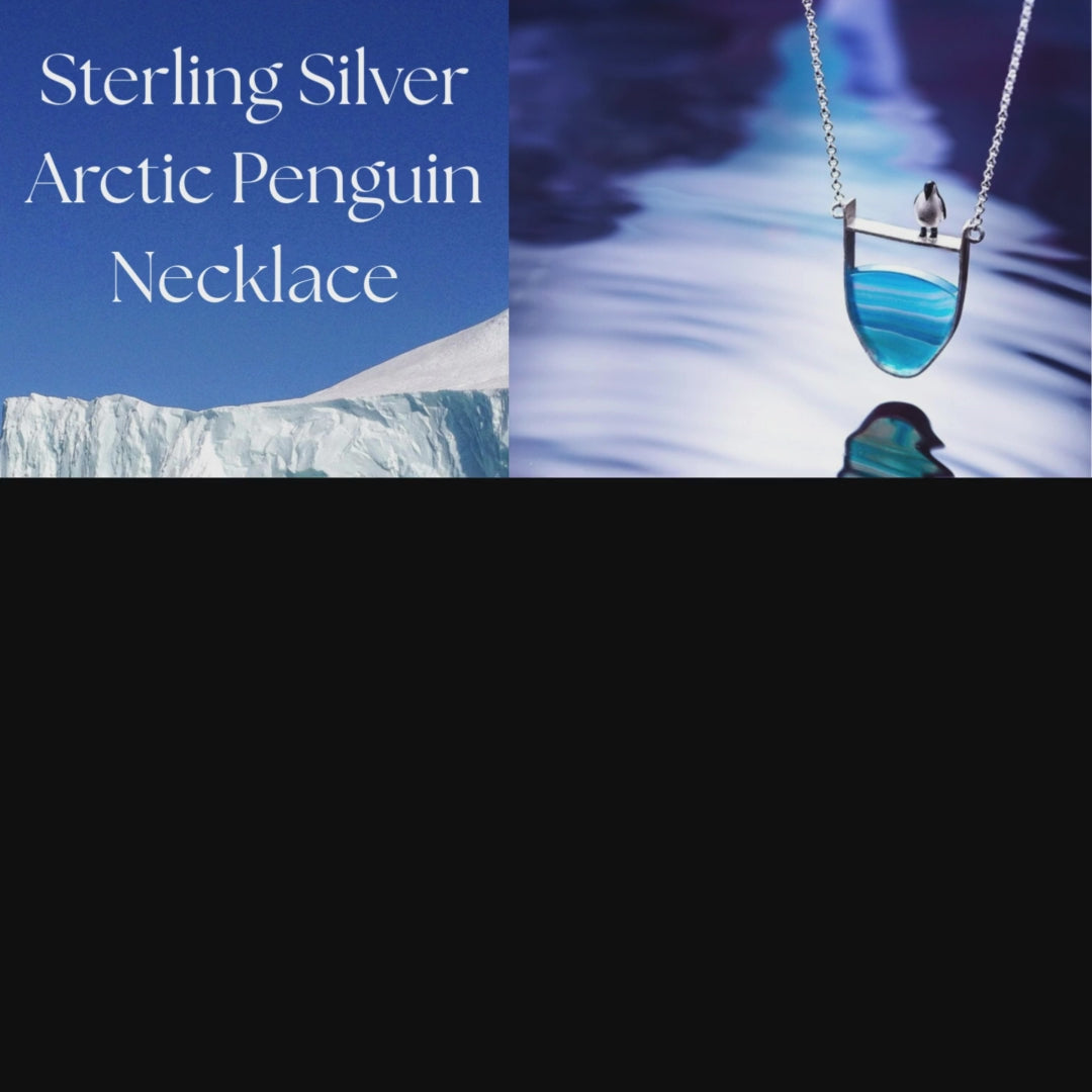 Sterling Silver Arctic Penguin Necklace