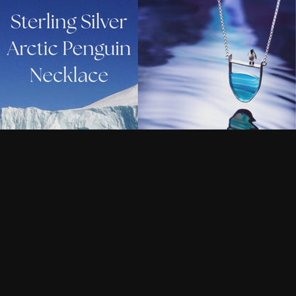Sterling Silver Arctic Penguin Necklace