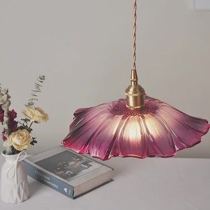 Glass Flower Pendant Light