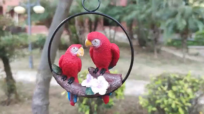Hanging Parrot Ornament