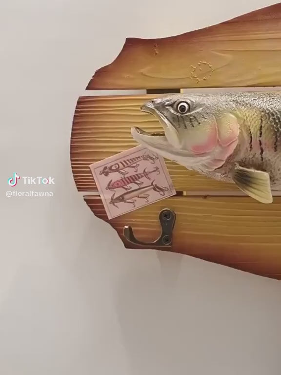 Mediterranean Style Fish Coat Rack
