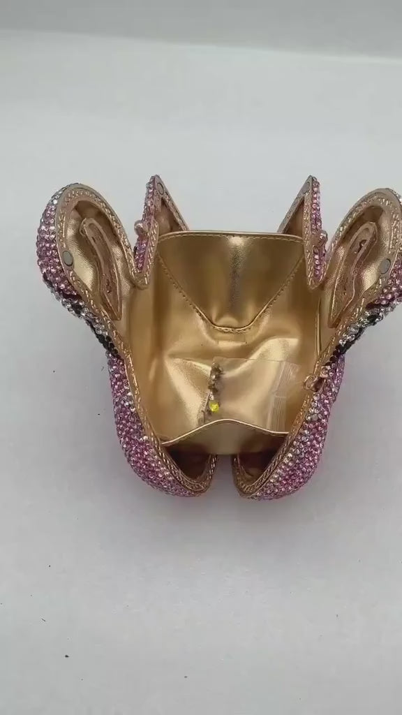 Flamingo Crystal Clutch