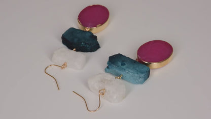Irregular Natural Stone Earrings