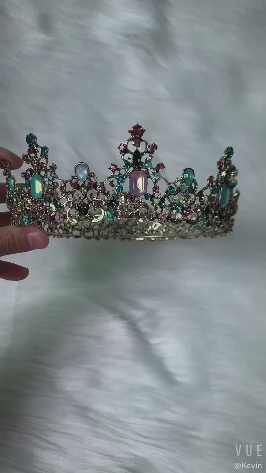 Baroque Rhinestone Crown