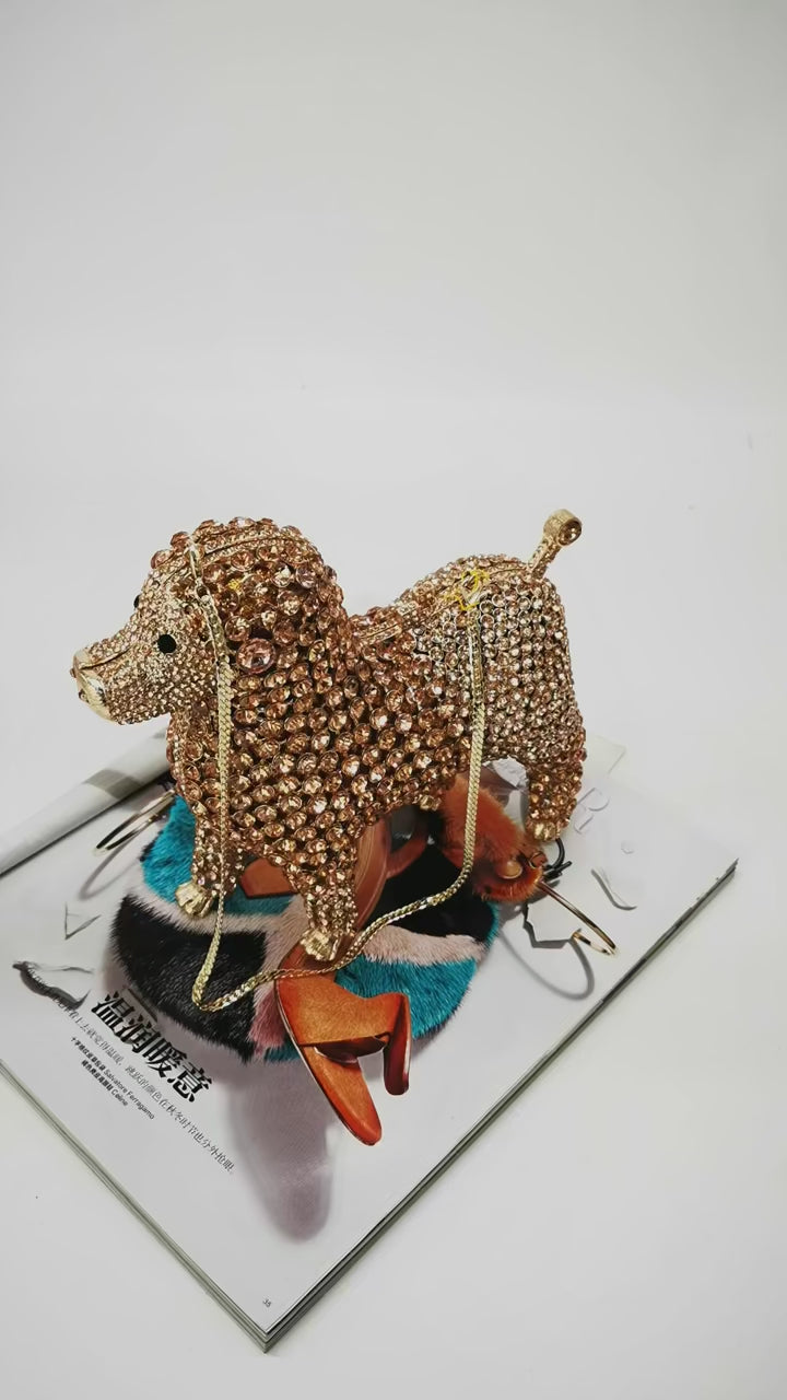 Rhinestone Poodle Bag