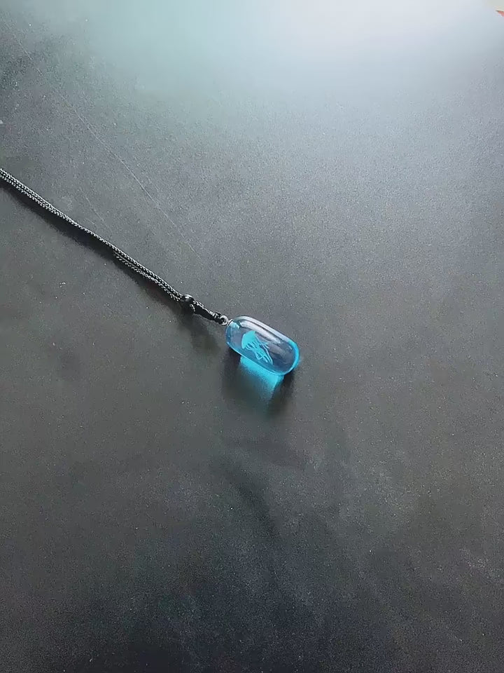 Glow In The Dark Jellyfish Necklace