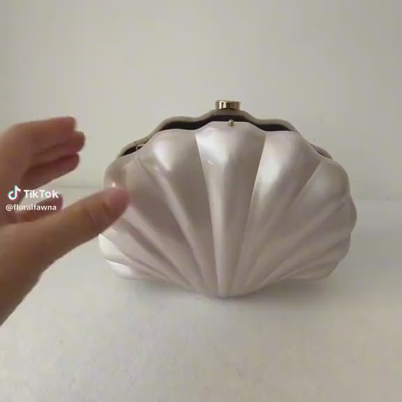 Acrylic Shell Clutch Bag