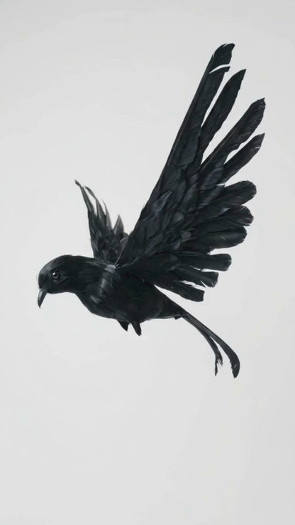 Artificial Crow Sculpture