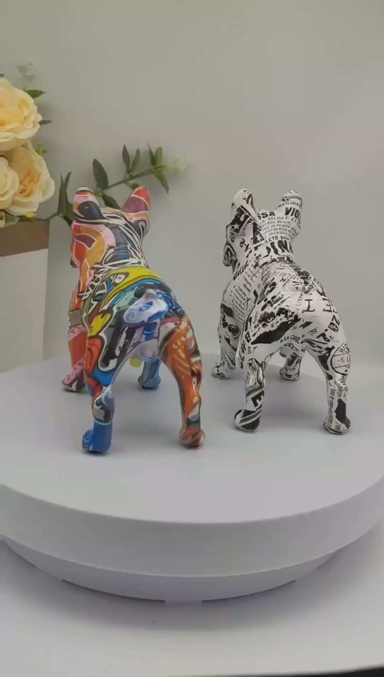 Abstract French Bulldog Statue