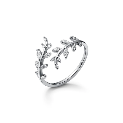 Majestic Vines Silver Ring
