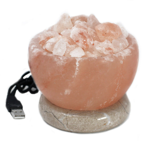 Himalayan Crystal Salt Lamp - Floral Fawna