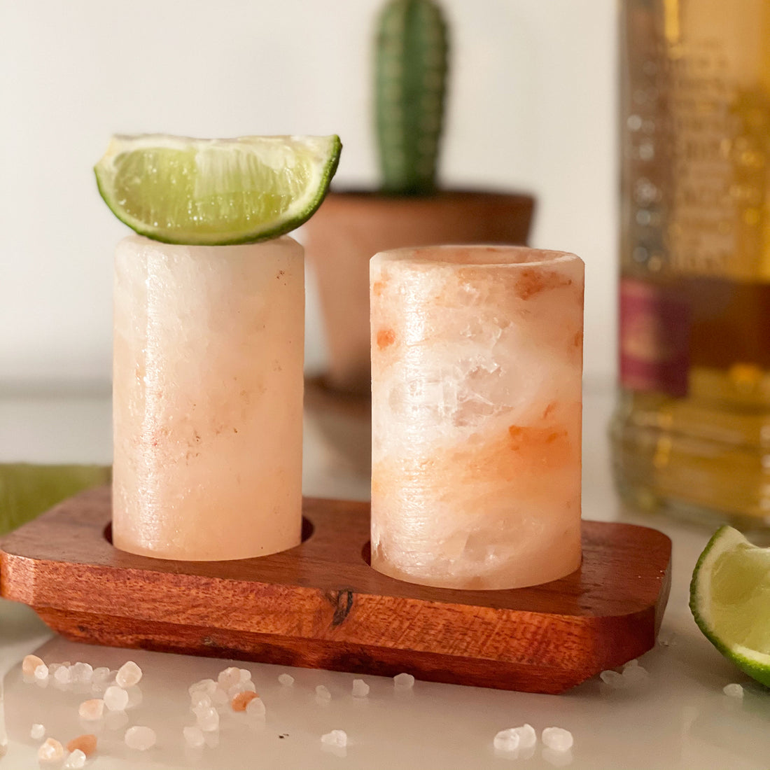 Himalayan Salt Shot Glasses - Floral Fawna