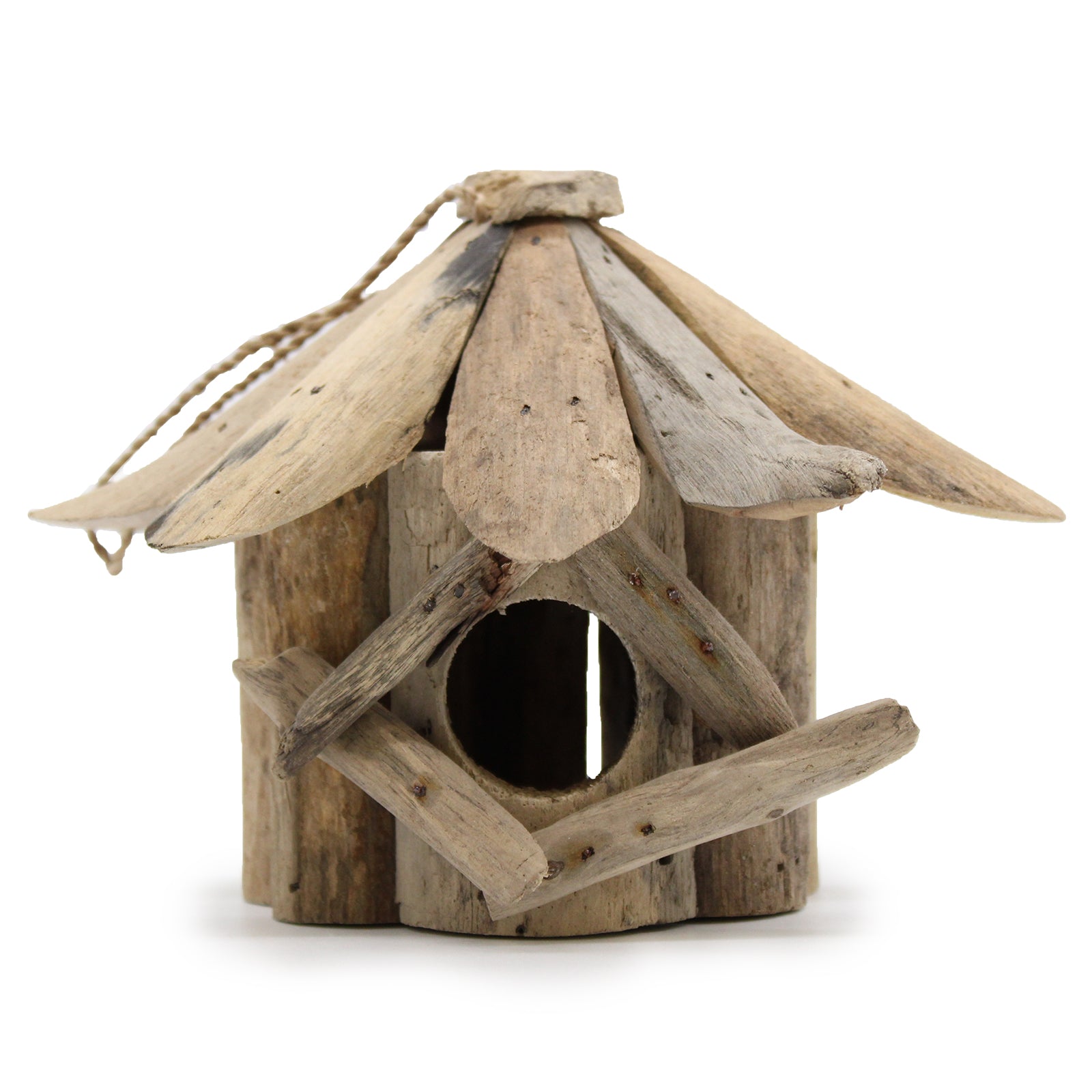 Driftwood Bird Box - Floral Fawna