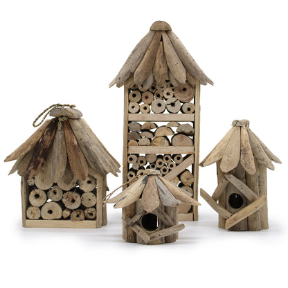 Driftwood Bird Box - Floral Fawna