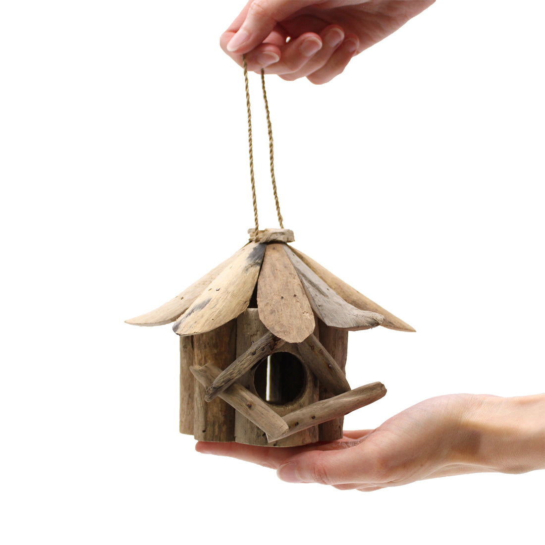 Driftwood Bird Box - Floral Fawna