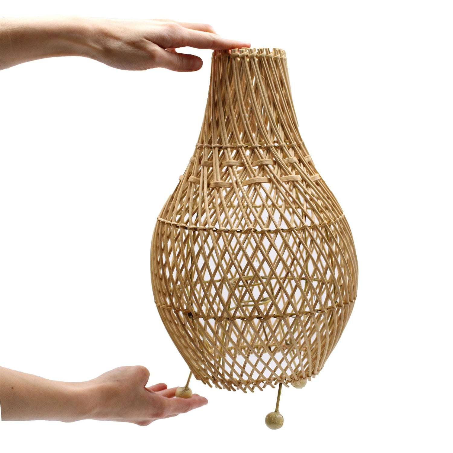 Rattan Lamp - Floral Fawna