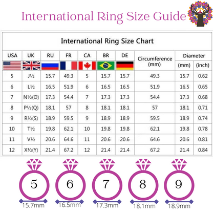 Round Majestic Crystal Ring - Floral Fawna