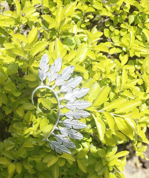 Festival Boho Feather Earcuff - Floral Fawna