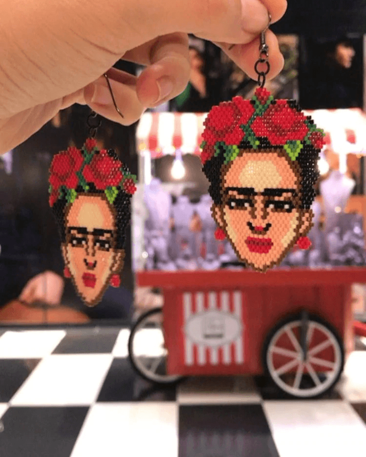 Miyuki Frida Kahlo Earrings - Floral Fawna