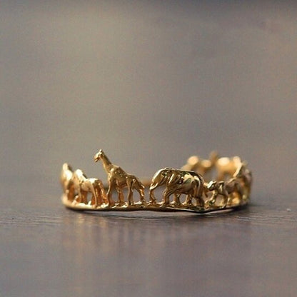 Safari Animal Ring - Floral Fawna