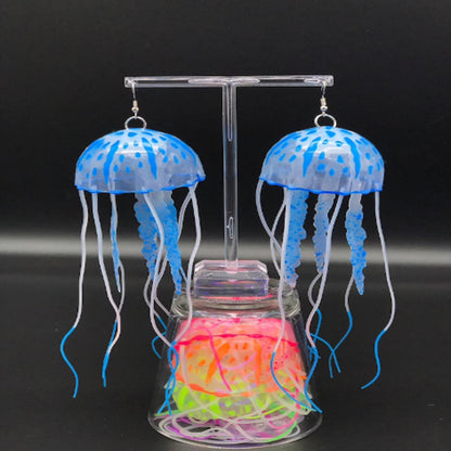 Glow in the Dark Jellyfish Earrings - Floral Fawna