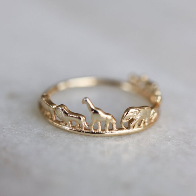 Safari Animal Ring - Floral Fawna