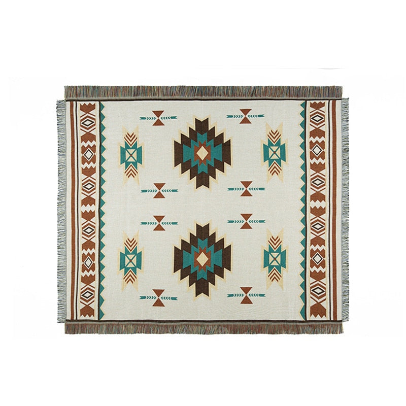 Indian Tribal Throw - Floral Fawna